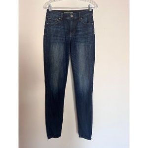 Express Jeans Women High Rise Blue Leggings Size‎ 4R